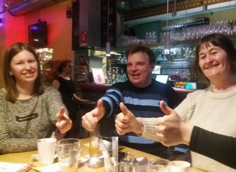 Treffen im Caf&eacute; am 21.03.17 - Foto 1 | Wollen wir bitte Deutsch lernen, das macht Spa&szlig; - Foto