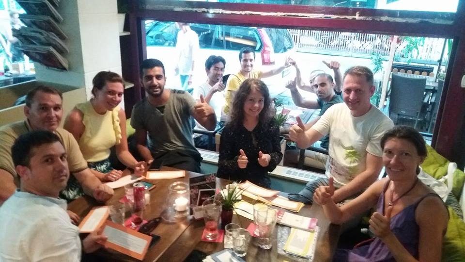 Treffen im Café