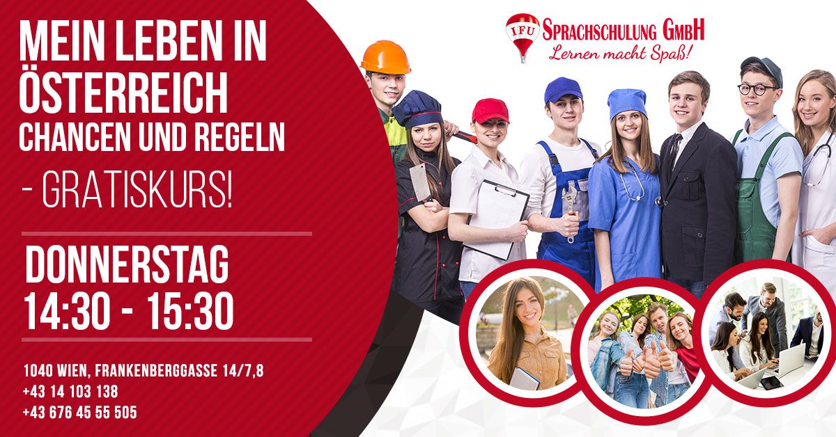 Mein Leben in &Ouml;sterreich - Gratiskurs | IFU Sprachschulung GmbH